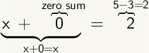 x+0=2 where x+0=0.