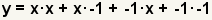 y=x^2-2x+1